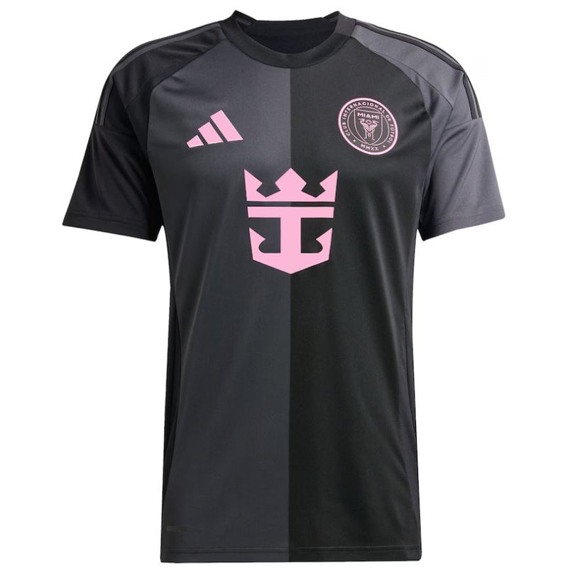 Load image into Gallery viewer, adidas Youth Inter Miami CF Black 2025 The Fortitude Kit Replica Jersey
