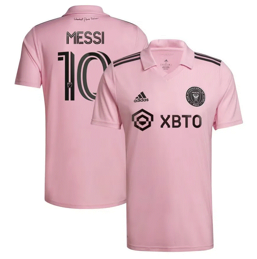 adidas Men's Inter Miami IMCF 2023 Home Jersey Pink Messi #10