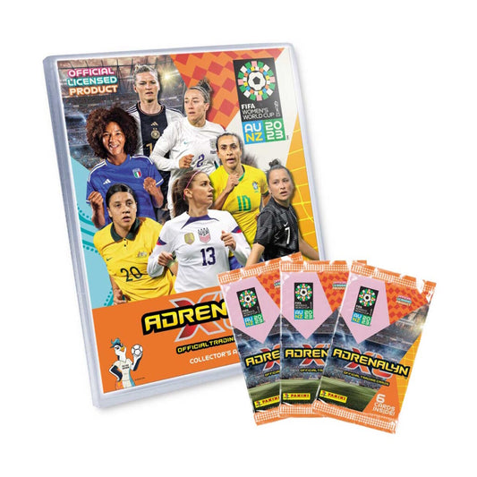 2023 PANINI ADRENALYN XL WOMEN’S FIFA WORLD CUP CARDS – STARTER PACK (ALBUM, 18 CARDS + LE)