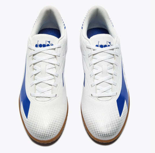 Diadora Pichichi 8 Indoor Soccer Futsal Shoes Blue White