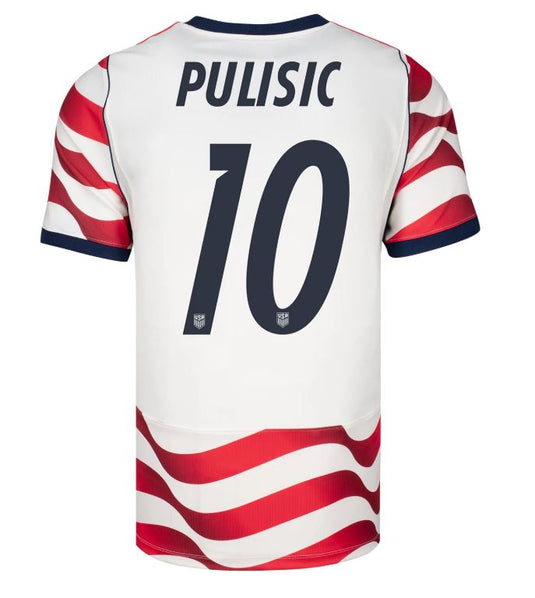 Men's Nike USA Stadium Home Stripes Custom Player Jersey