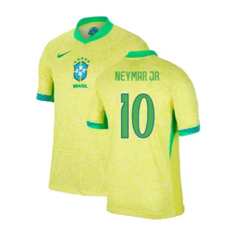 Nike Brazil Home Men's Jersey Neymar Jr #10