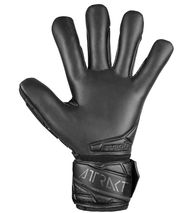 Reusch Attrakt Freegel  Infinity Finger Support Goalkeeper Gloves Black