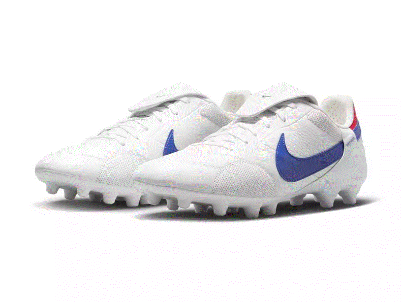 Nike Premier 3 FG Firm-Ground Soccer Cleats White Blue Leather