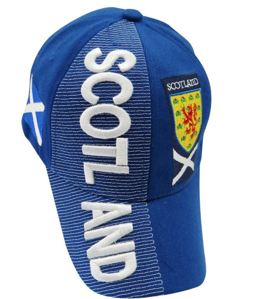 3D Style Embroidered Scotland Soccer Cap