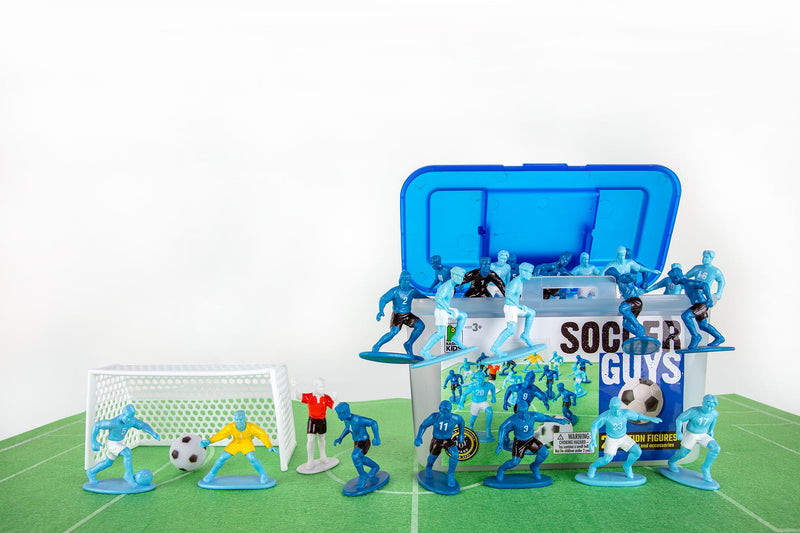 Load image into Gallery viewer, Kaskey Kids Soccer Guys Navy Black Kids toy game
