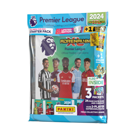 2023-24 Panini Adrenalyn XL Premier League Cards Starter Pack (Album, Gameboard, 24 Cards +LE card)