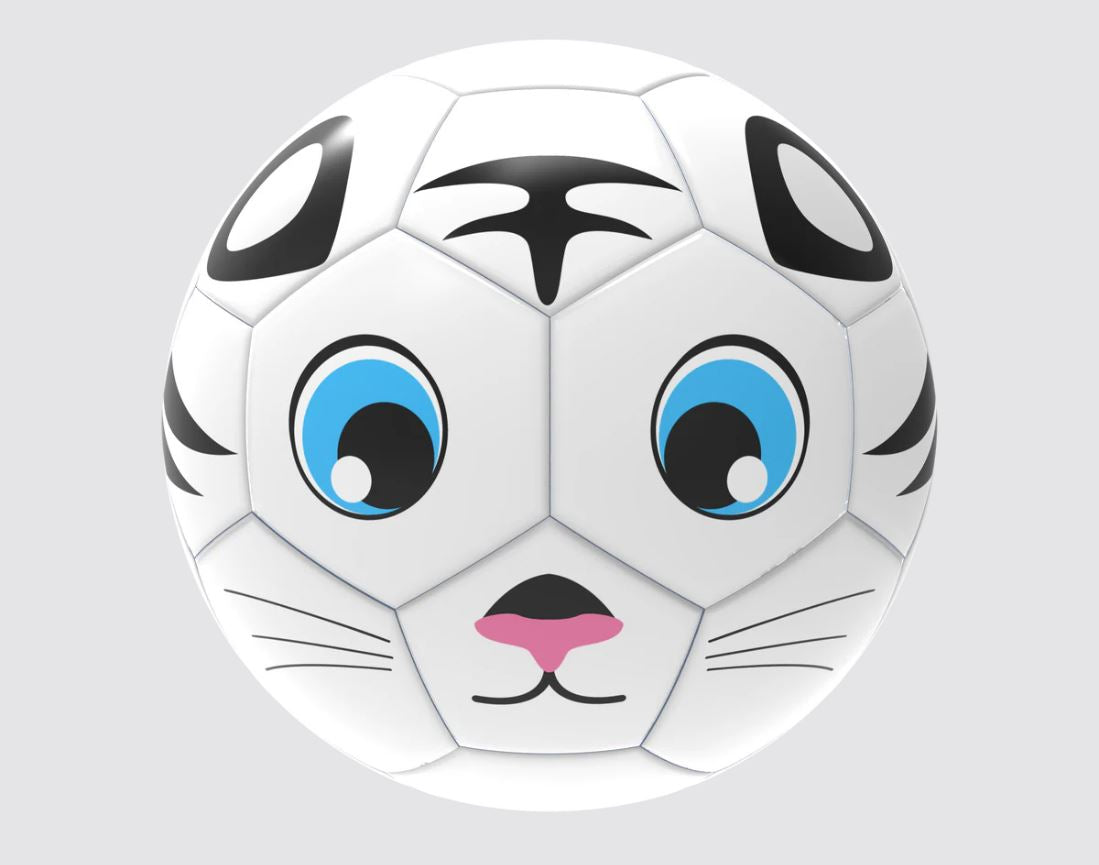 White Tiger Face Fun Rec Toddler Soccer Ball