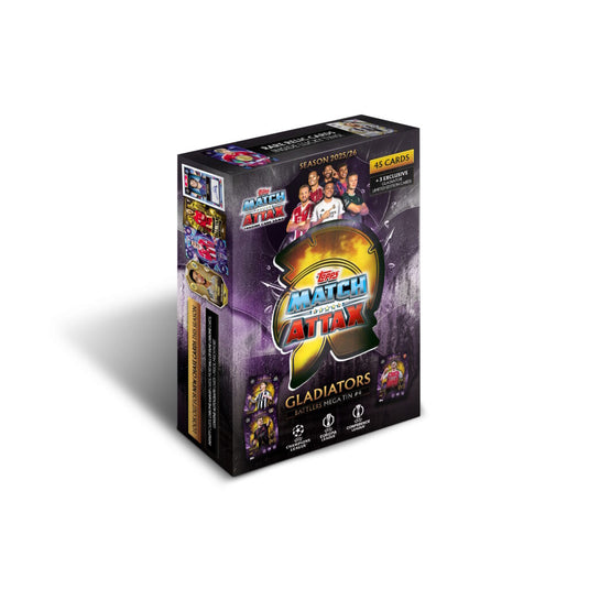 #4 Mega Tin Gladiators Battlers 2025-26 Topps Match Attax UEFA Champions League Cards