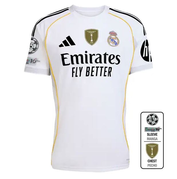 Load image into Gallery viewer, UCL Men's Real Madrid Home Jersey 2025/26 Arda Guler #15 2025/26
