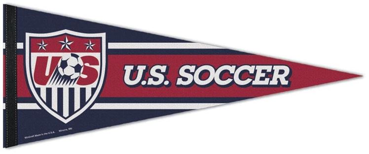 Load image into Gallery viewer, Premium Soccer USA Felt Pennants
