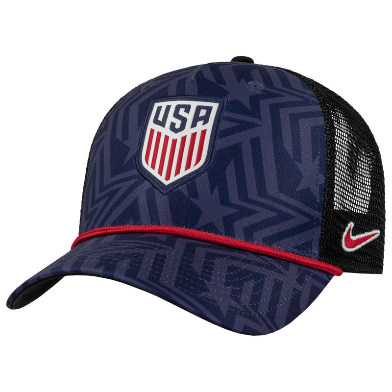Load image into Gallery viewer, Nike USA Soccer Rope Rise Adjustable Cap Navy
