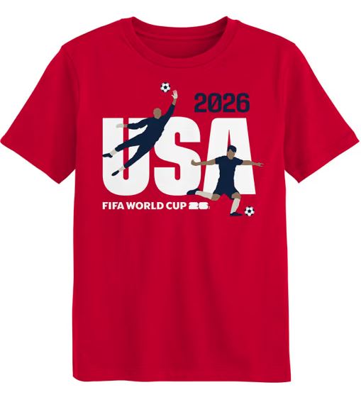 USA World Cup Youth Logo T-Shirt Red