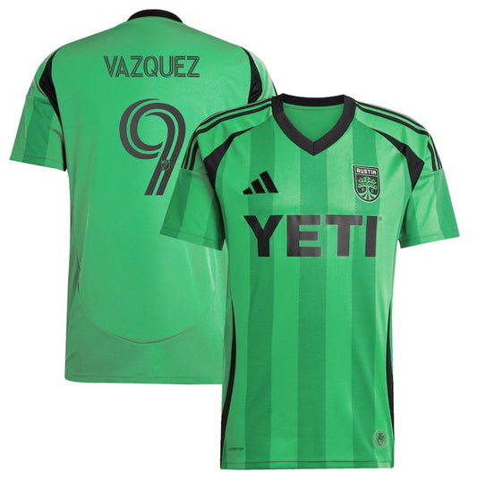 adidas Men's Austin FC Home Jersey 2025 Vasquez #9