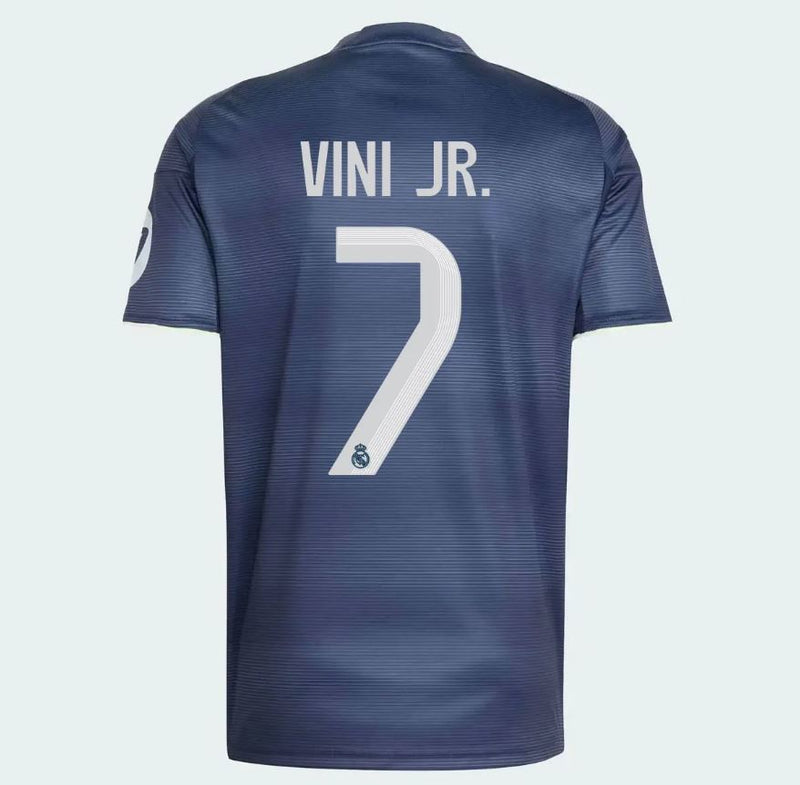 Load image into Gallery viewer, Vini Jr. #7 adidas Youth Real Madrid Away Jersey 2025/26
