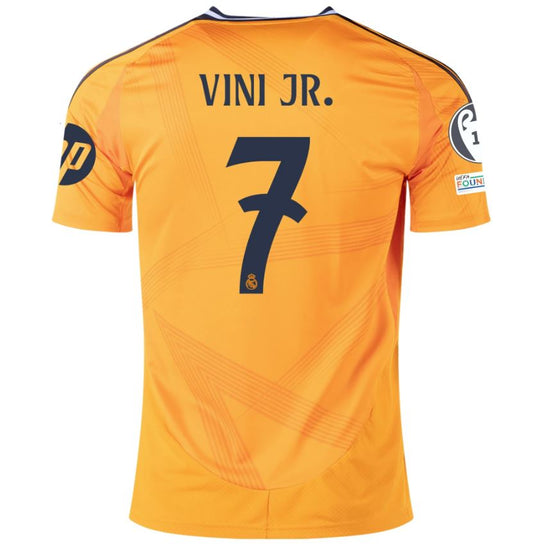 UCL Version Vini Jr. #7 adidas Men's Real Madrid Away Jersey 2024