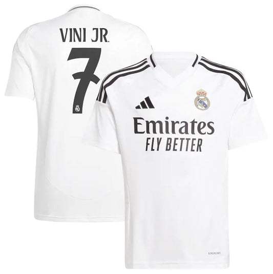 Vini Jr. #7 adidas Men's Real Madrid Home Jersey 2024/25