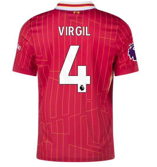 Virgil #4 Nike Men's Liverpool FC 2024/25 Stadium Home Jersey