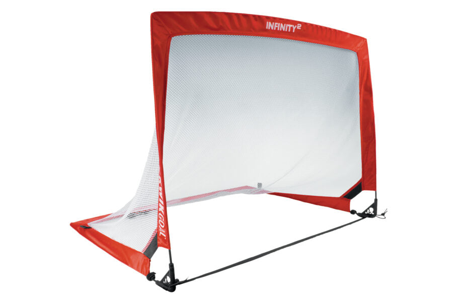 Infinity Pop-up Goal Square Set 4ft Red (2 goals with carrying case)