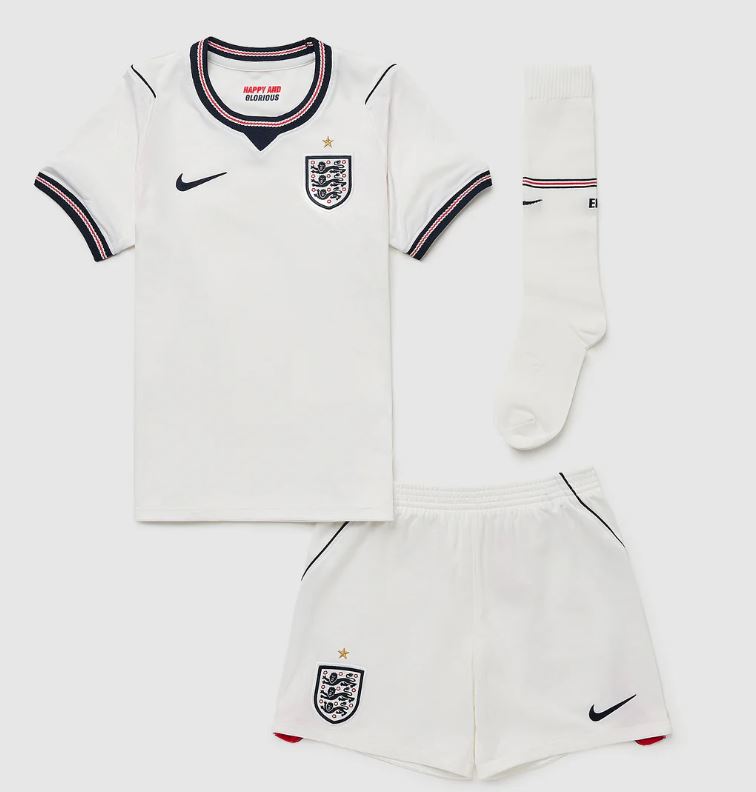 Load image into Gallery viewer, England 2026 Stadium Home Little Kids' Nike Soccer Replica 3-Piece Kit

