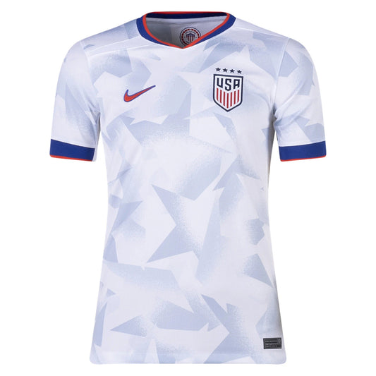 Nike Youth USA 2025 Home Jersey USWNT 4 Stars White