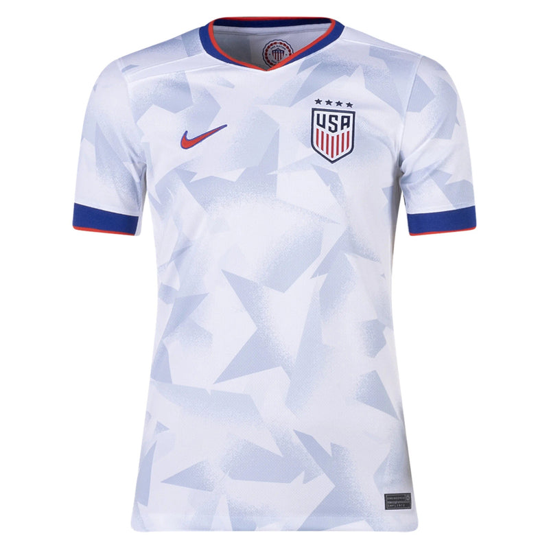 Load image into Gallery viewer, Nike Youth USA 2025 Home Jersey USWNT 4 Stars White
