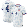 Nike Youth USA 2025 Home Jersey USWNT 4 Stars White Girma