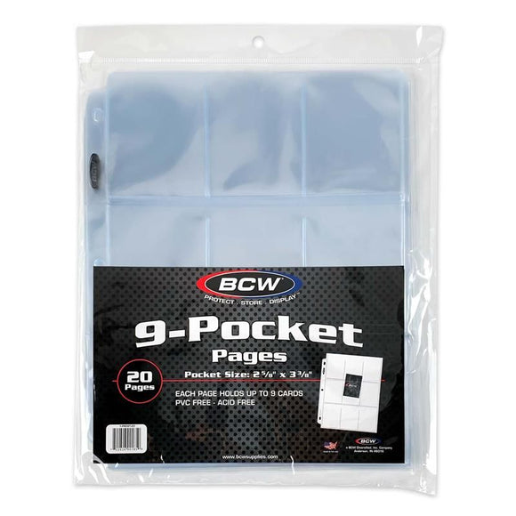 BCW Pro 9-Pocket 20 Pages