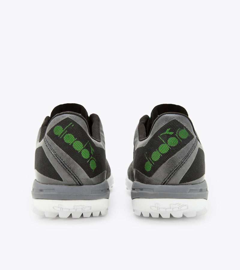 Load image into Gallery viewer, Diadora Brasil Sala Turf Adult Soccer Shoe Black Green
