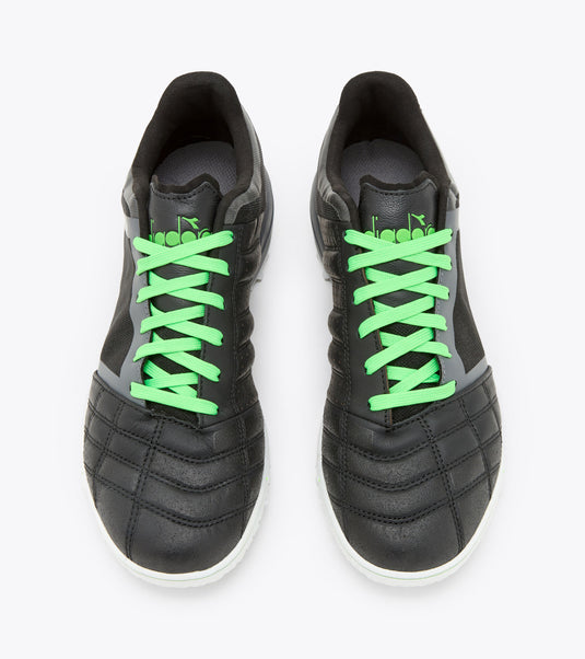 Diadora Brasil Sala Turf Adult Soccer Shoe Black Green