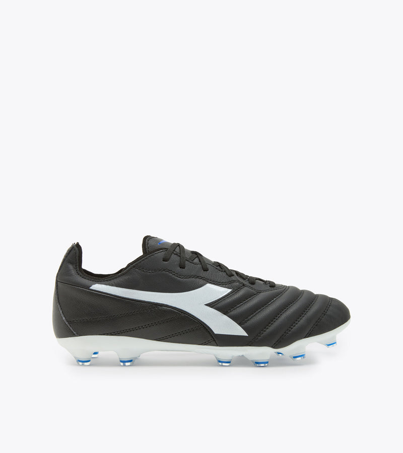 Load image into Gallery viewer, Diadora Brasil Elite 2 LT LP12 Leather Soccer Cleats Black White
