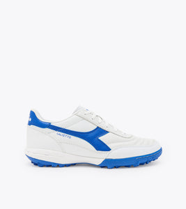 Diadora Calcetto 2 LT Adult Turf Soccer Shoe White Blue