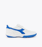 Diadora Calcetto 2 LT Adult Turf Soccer Shoe White Blue