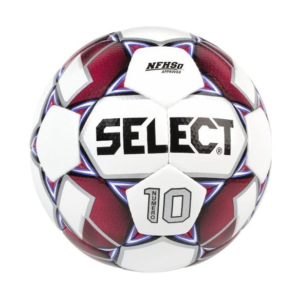 Select Numero 10 Soccer Ball White/Red/Purple