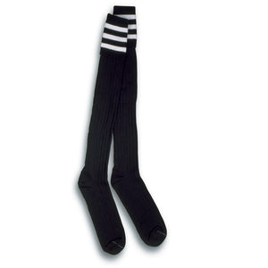 Economy Black Referee Sock Three stripes