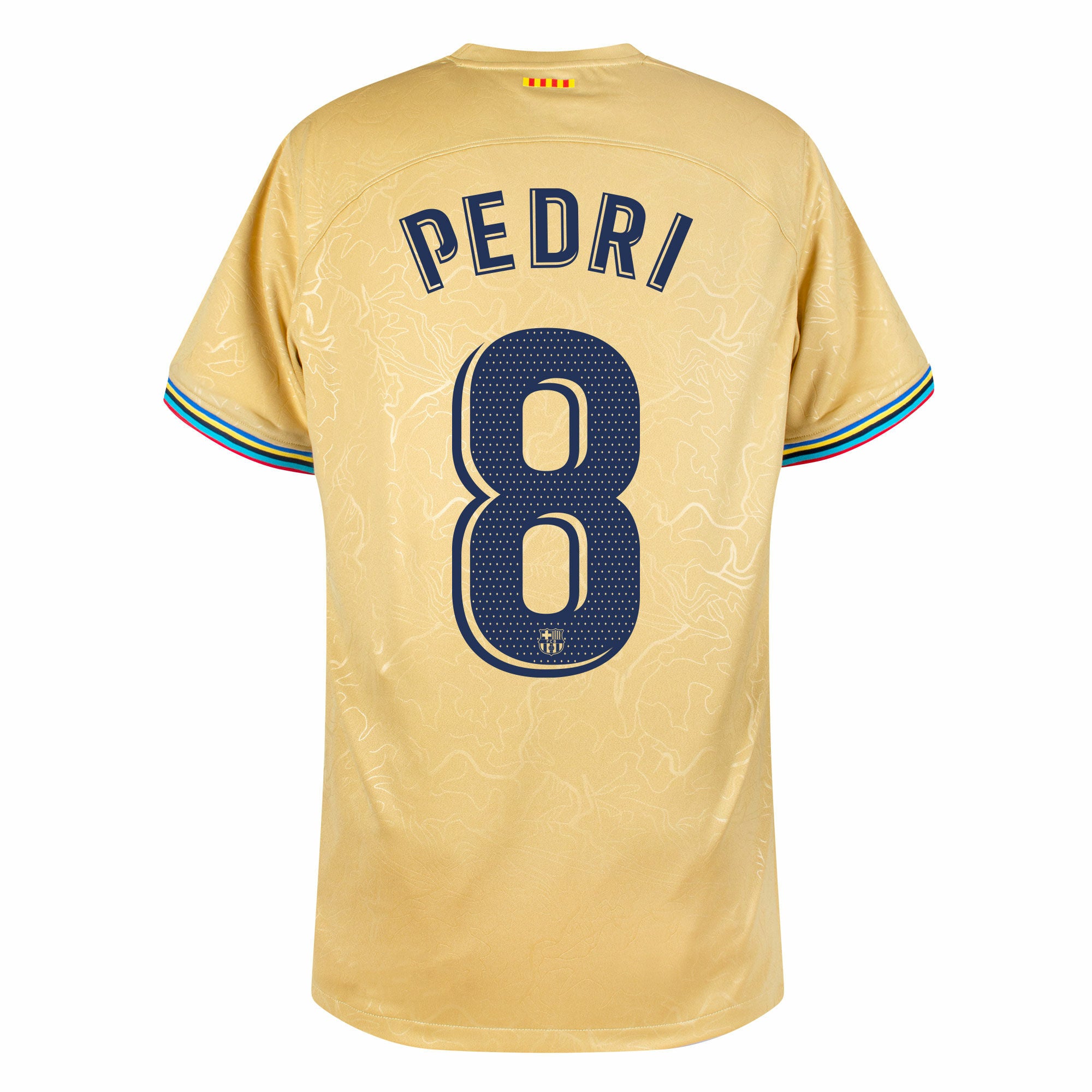 Barcelona Pedri 2022-23 Away Jersey - Gold Tshirts