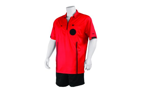 KwikGoal Red Soccer Referee Jersey Short Sleeve