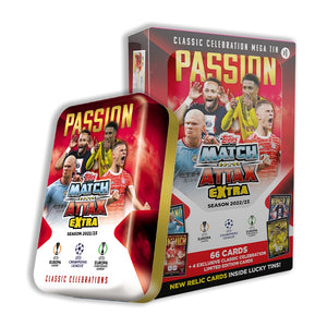 Topps 22/23 Match Attax Extra Champions League Cards Passion Mega Tin