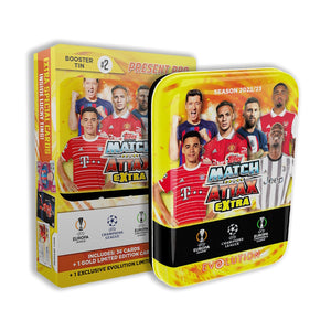 Topps 22/23 Match Attax Extra Champions League Cards Present Pro Mini Tin