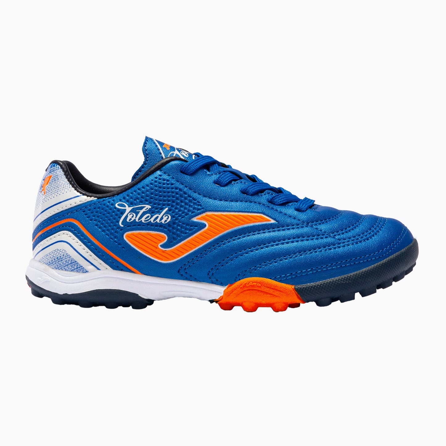 Joma Toledo Junior Kids Turf Indoor Soccer Shoes Blue Orange