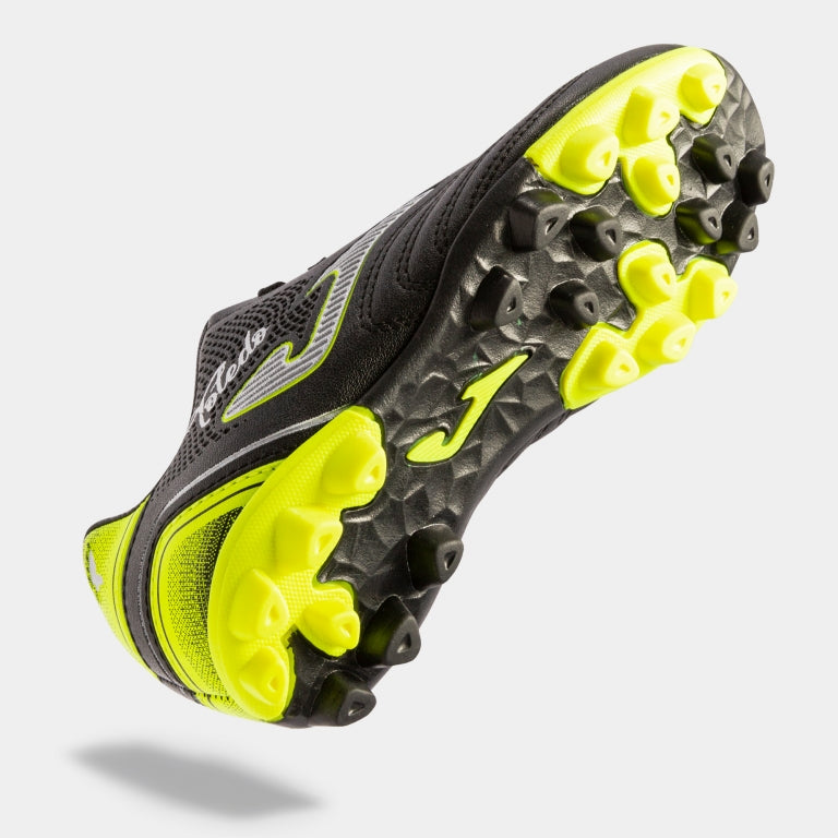 Load image into Gallery viewer, Kids Joma Toledo Toddler Youth Soccer Cleats Black Yellow
