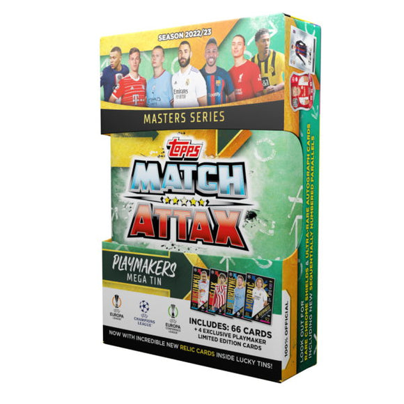 Topps Match Attax UEFA Champions League 22/23 Cards Playmakers Mega Tin