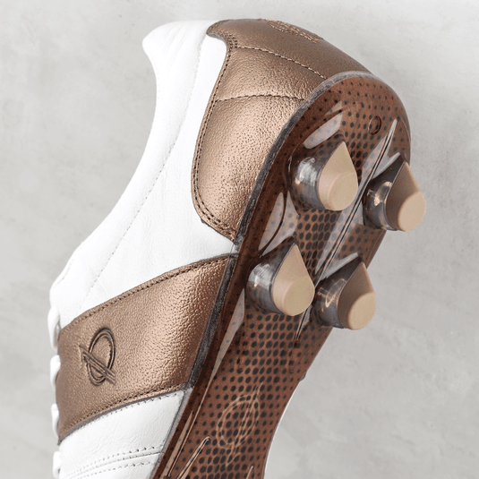 Unozero Modelo 1.0 Firm Ground Soccer Cleats White Gold