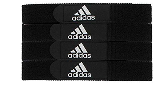 adidas Shingurd & Sock Straps Black - Pack of 4