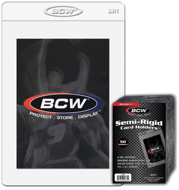 BCW Semi-Rigid 50 Card Holder