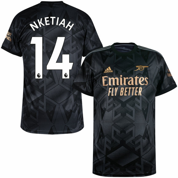 adidas Men's Nketiah #14 Arsenal Away Jersey 22/23