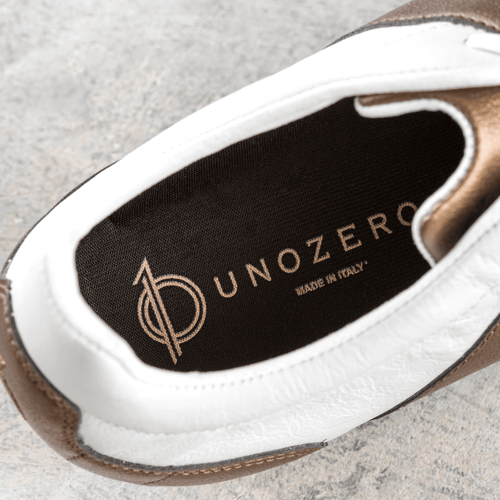 Unozero Modelo 1.0 Firm Ground Men's Soccer Cleats White Gold
