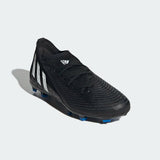 Kids adidas Predator Edge.3 Firm Ground Soccer Cleats Black