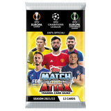 Single Pack (12 cards)  2021-22 TOPPS MATCH ATTAX CHAMPIONS LEAGUE CARDS