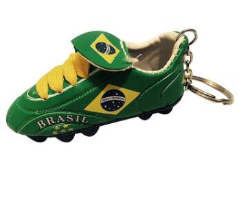 Brazil Mini Soccer Cleat Keychain